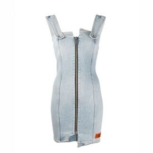 Heron Preston Denim Zip Detail Dress size Medium (never worn)
